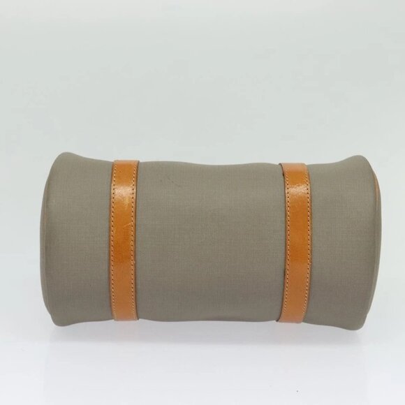 Christian Dior Hand Bag Leather PVC Gray Gold Auth - Picture 6 of 16